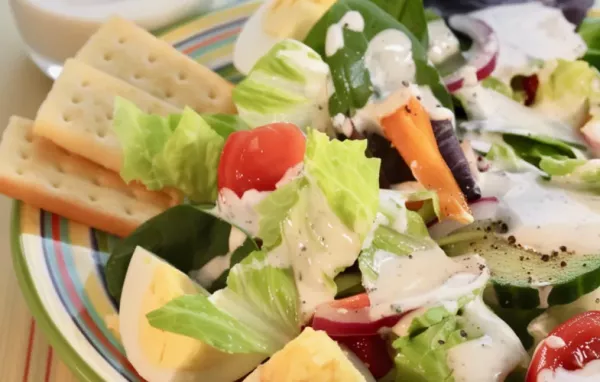 Homemade Buttermilk Peppercorn Ranch Salad Dressing