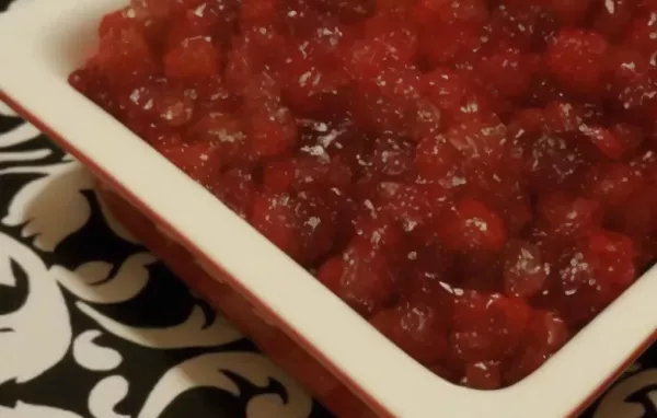 Homemade Cranberry Conserve Recipe