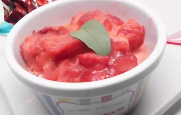 Homemade Strawberry Sherbet Recipe