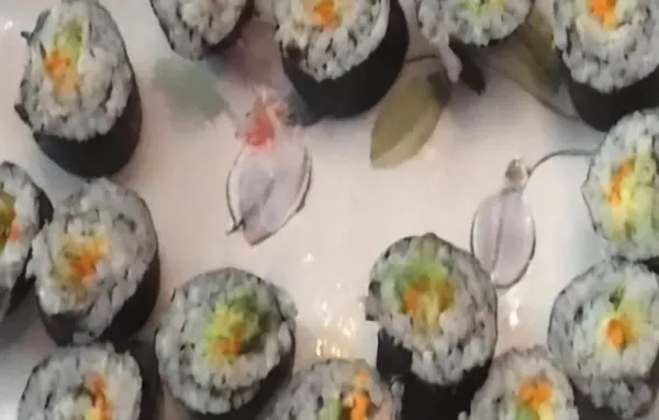 Homemade Vegetable Sushi