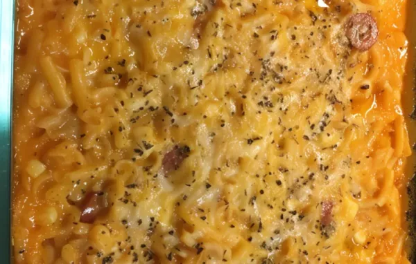 Hot Dog Macaroni Bake