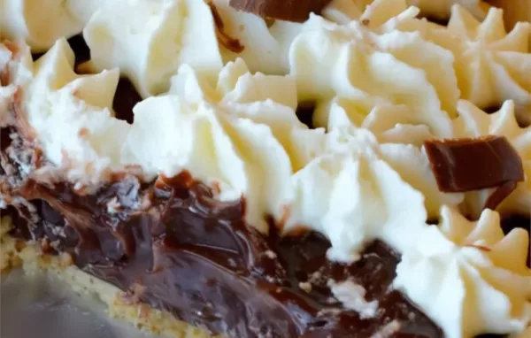 Indulge in a decadent Double Layer Chocolate Pie