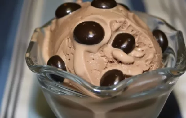 Indulge in the Creamy Delight of Chocolate Hazelnut Soy Ice Cream