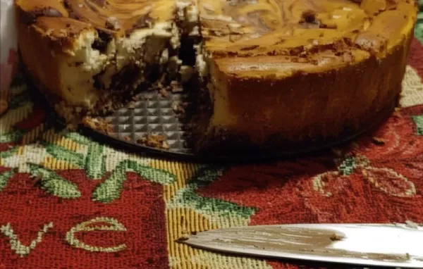 Indulge in this guilt-free Low Carb Chocolate Swirl Cheesecake