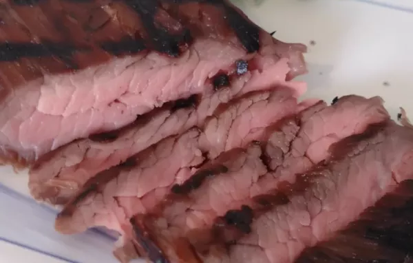 Juicy and flavorful sous vide marinated flank steak