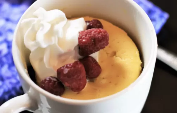 Lazy Keto Maple Vanilla Mug Cake