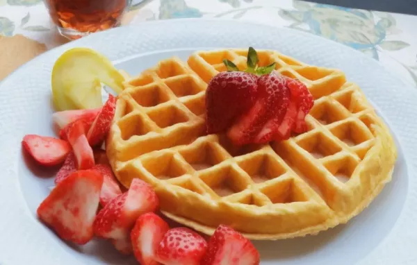 Lemon Ricotta Cornmeal Waffles