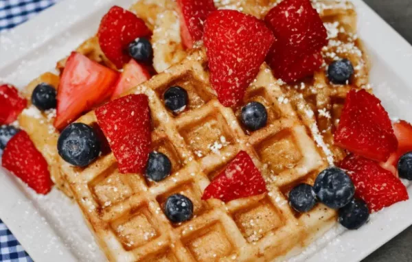 Light and Fluffy Vegan Waffles