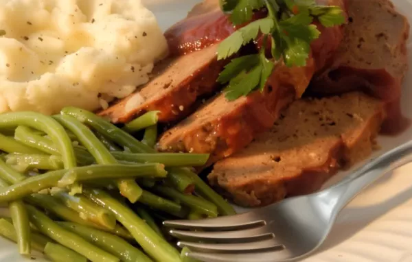 Low Fat Slow Cooker Glazed Meatloaf - Healthy and Delicious