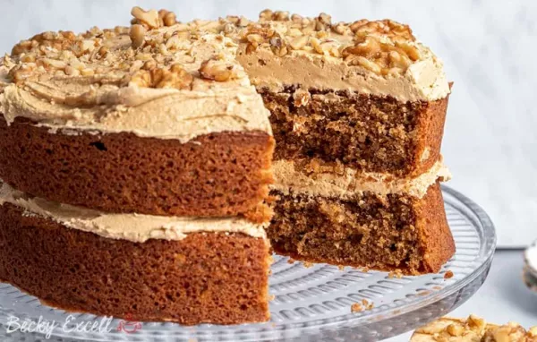 Low-Sugar Mocha Nut Cake