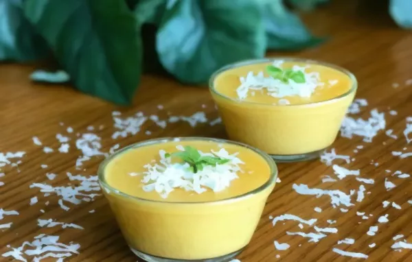 Mango Coconut Pudding