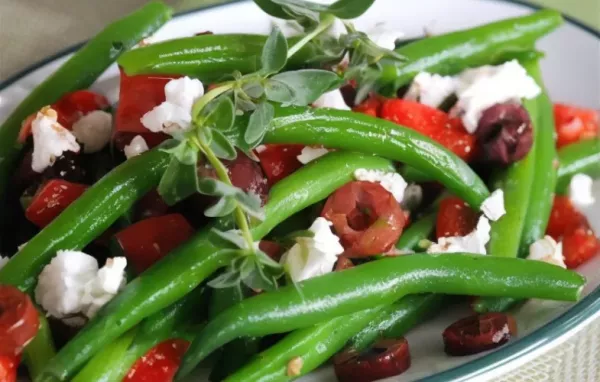 Marinated Green Beans with Olives, Tomatoes and Feta