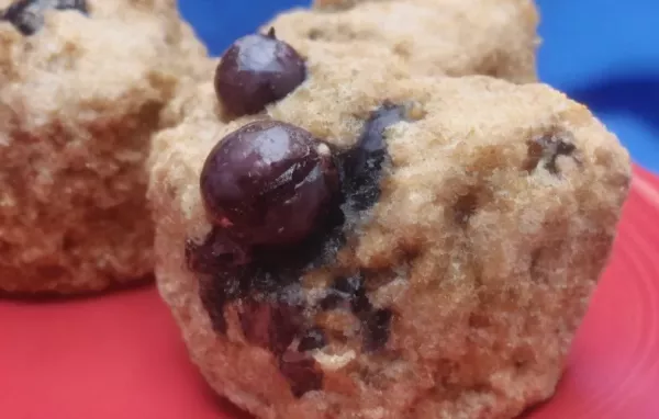 No-Sugar-Added Blueberry and Banana Wheat Muffins