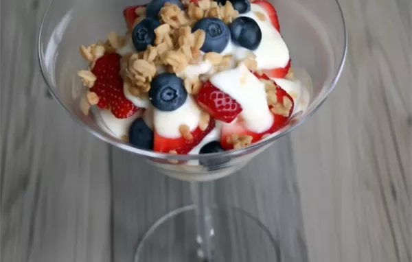 Orange Blueberry Yogurt Breakfast Parfaits