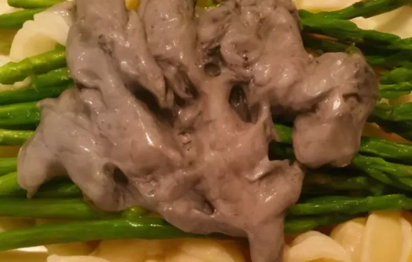 Pasta Shells with Portobello Mushrooms and Asparagus in Boursin Sauce