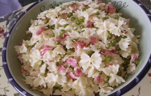 Pasta with Salami and Peas