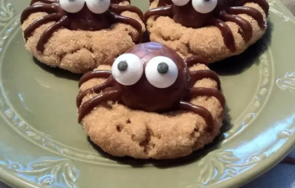 Peanut Butter Spider Cookies