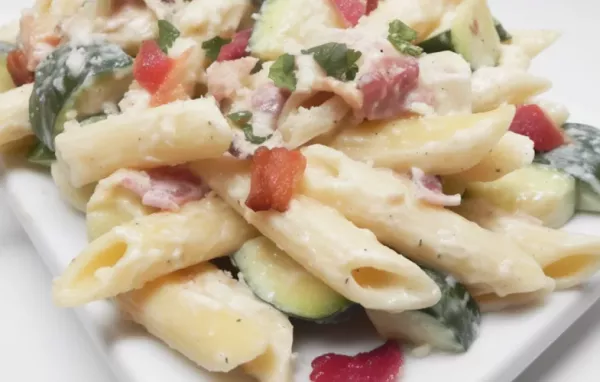 Penne with Bacon and Zucchini