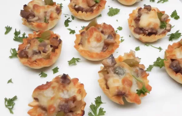 Philly Cheesesteak Phyllo Bites