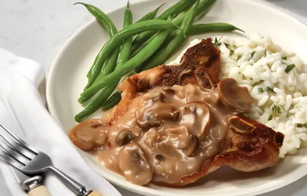 Pork Chops in a Delicious Mushroom Wine Sauce