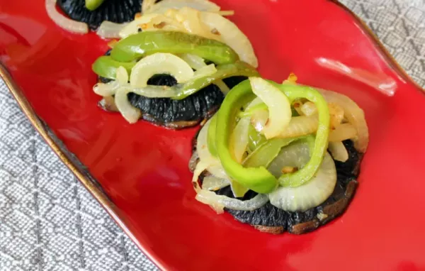 Portobello Mushroom Caps and Veggies