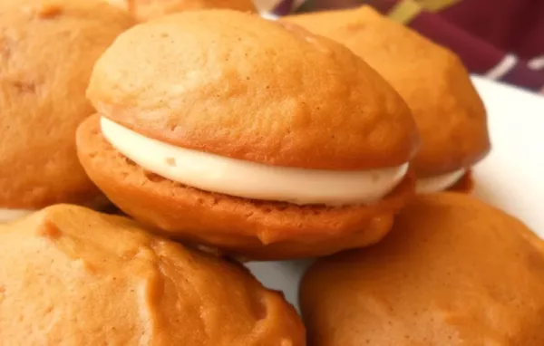 Pumpkin Whoopie Pies with Cream Cheese Filling