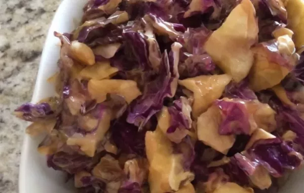 Purple Apple Slaw with Peanut Butter Dressing