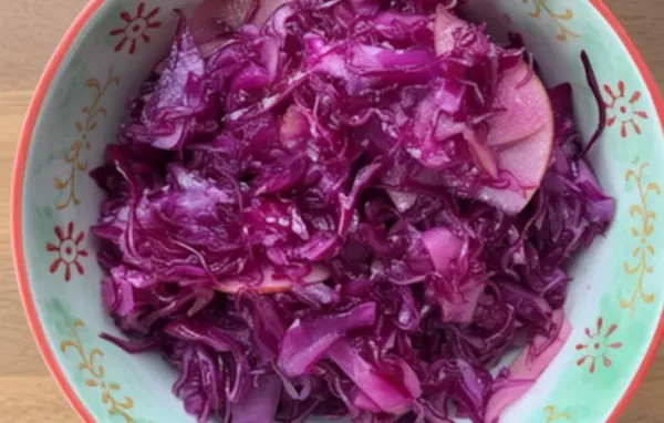 Red Cabbage Salad with Apples