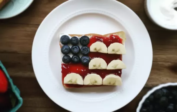 Red, White, and Blue Flag Toast