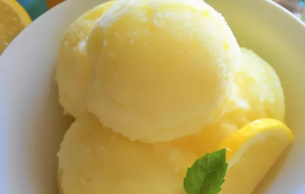 Refreshing and Citrusy Limoncello Lemon Sorbet