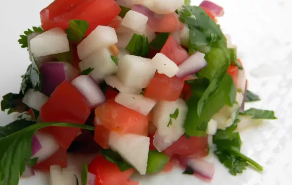 Refreshing and Crunchy Jicama Pico de Gallo Salsa Recipe