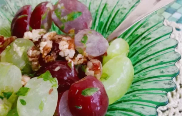 Refreshing and Delicious Grape Salad with Homemade Concord Dressing