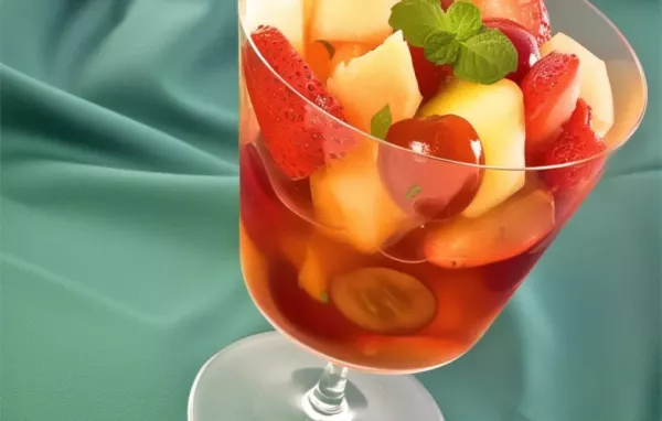 Refreshing and delicious White Wine Fruit Cocktail