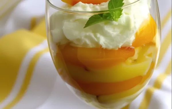 Refreshing and sweet Lemon Peach Parfaits