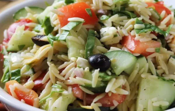 Refreshing Greek Orzo Salad Recipe