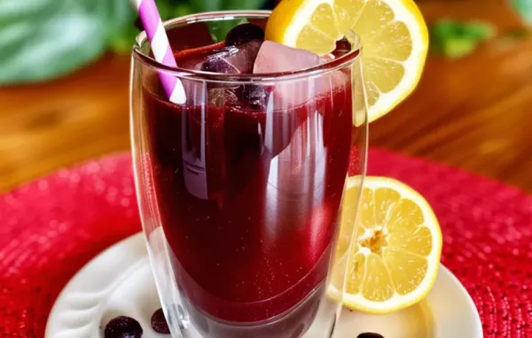 Refreshing Homemade Blueberry Lemonade