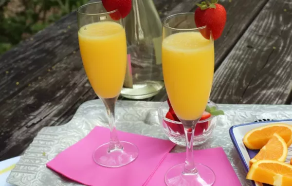 Refreshing Strawberry Pineapple Mimosas Recipe