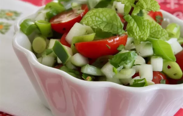 Refreshing Tomato Cucumber Kachumbar