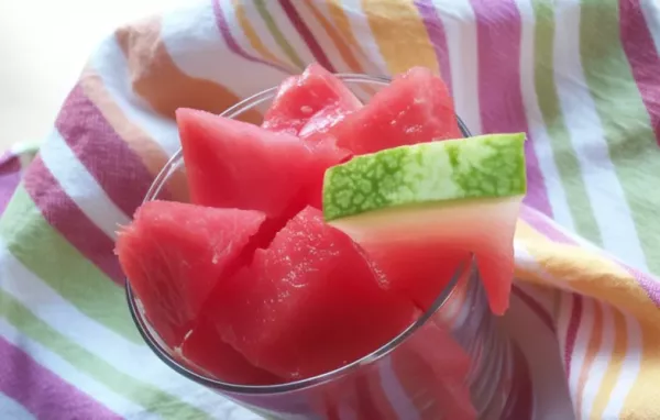 Refreshing Watermelon Salad with Tangy Feta and Fresh Mint Leaves