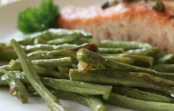 Roasted Green Beans with Dill Vinaigrette