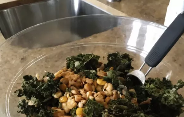 Roasted Kale and Chickpea Salad