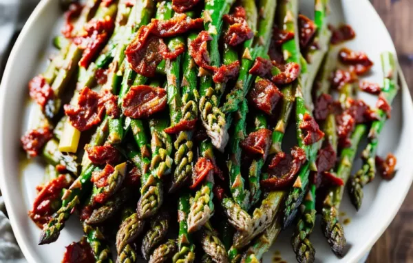 Roasted Sun-Dried Tomato Asparagus