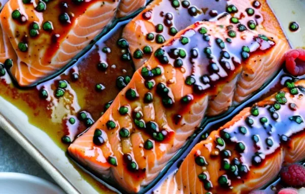 Salmon with Raspberry Ginger Glaze