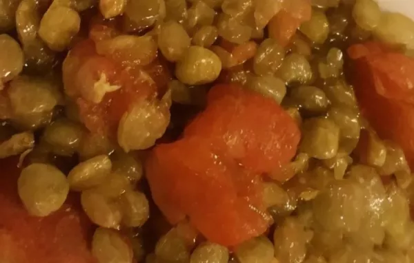 Sarah's Quick Warm Lentil Salad