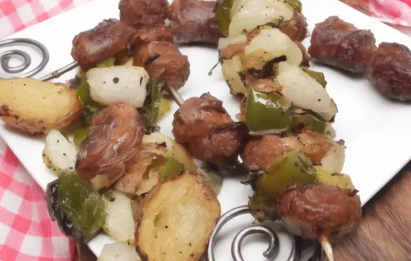 Sausage and Bell Pepper Kebabs