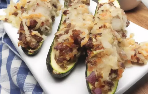 Sausage-Stuffed Zucchini Boats