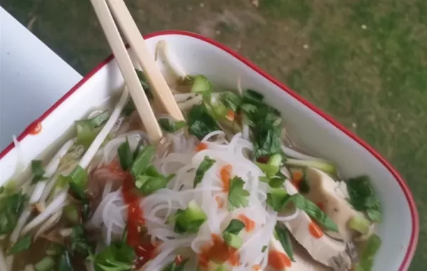 Savor the flavorful taste of traditional Vietnamese Pho Ga soup