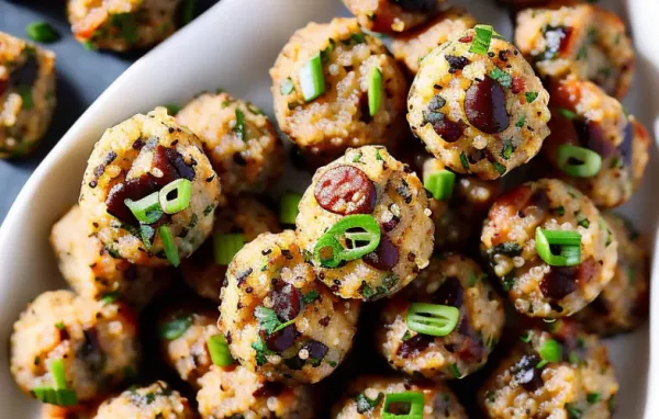 Savory Turkey Sausage Quinoa Bites