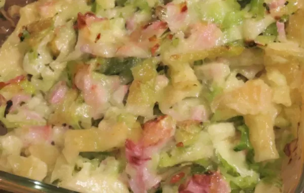 Simple and Delicious Pasta Bake with Leek and Cheese