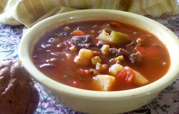 Slow Cooker Beef & Vegetable Soup